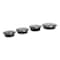 Gen Food Container, 16 oz, 6.29 x 6.29 x 1.96, Black/Clear, Plastic, 150PK FCPP-BC-16RND - alternate 5